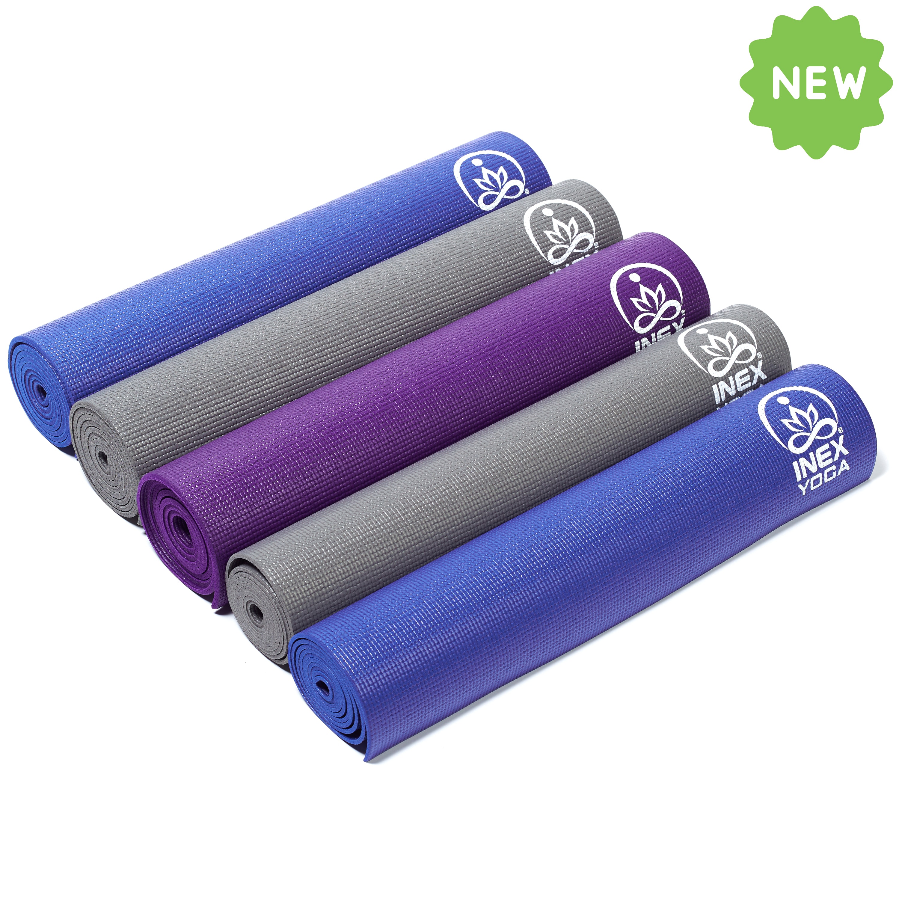 Коврик для йоги INEX Yoga Mat 170 x 60 x 0,35 см, синий или серый