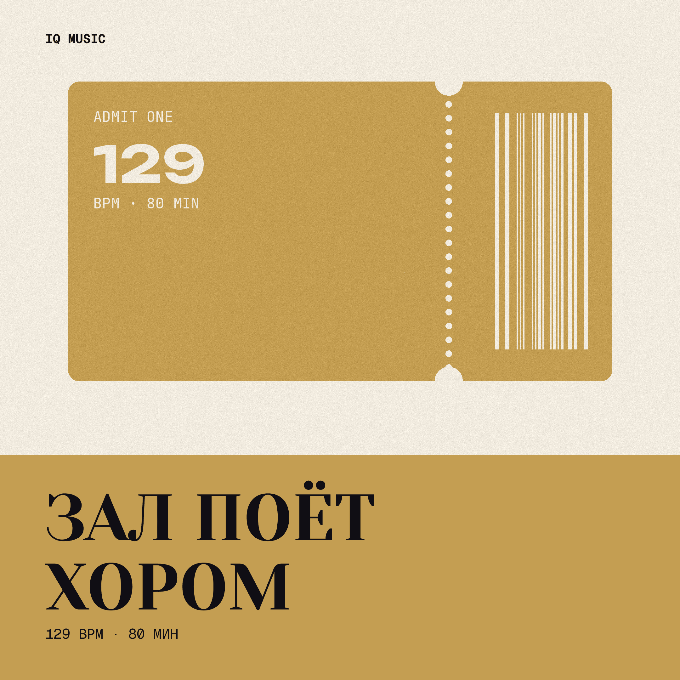 Зал поёт хором 129 BPM 80 min