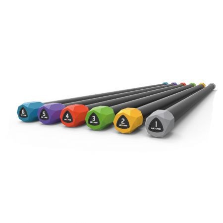 Гимнастическая палка LIVEPRO Weighted Bar • 2 кг, желтый/черный