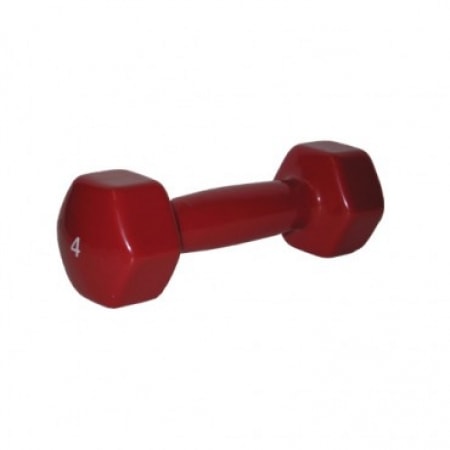Виниловые гантели для аэробики FOREMAN IVD • 1,80 кг, пара, нестандартный красный