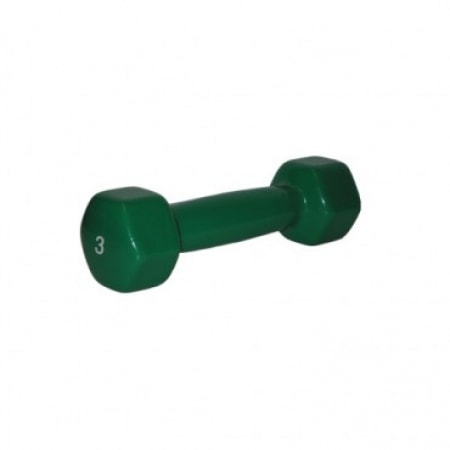Виниловые гантели для аэробики FOREMAN IVD • 1,35 кг, пара, зеленый