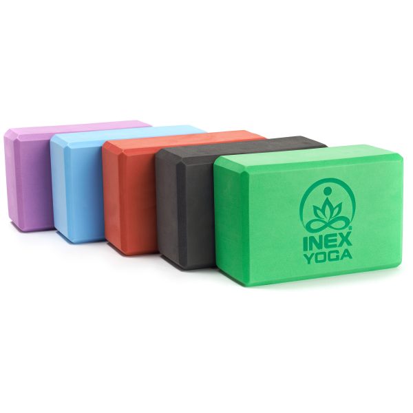 Блок для йоги • INEX EVA Yoga Block, разные цвета, 23 x 15 x 10 см