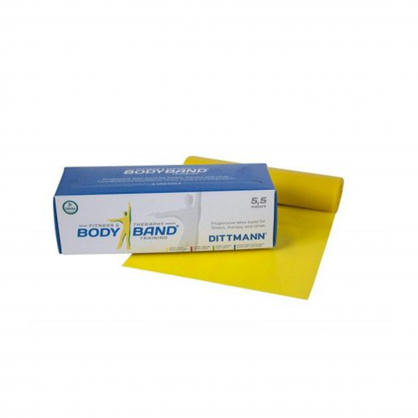 Ленточный амортизатор DITTMANN Body-Band 5,5 м • низкое сопротивление, желтый