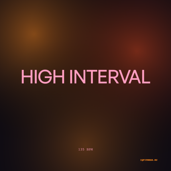 HIGH INTERVAL — 135 bpm — 60 min 